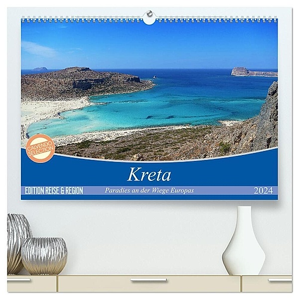 Kreta - Paradies an der Wiege Europas (hochwertiger Premium Wandkalender 2024 DIN A2 quer), Kunstdruck in Hochglanz, Cristina Wilson Kunstmotivation GbR