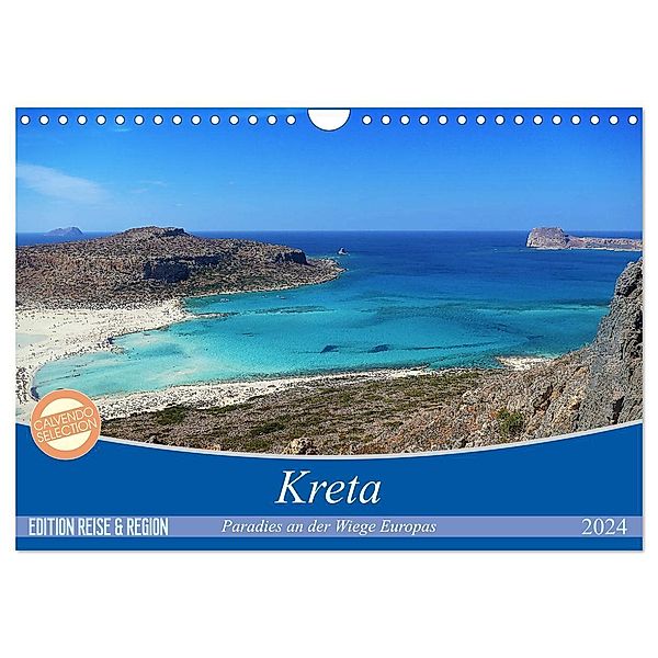 Kreta - Paradies an der Wiege Europas (Wandkalender 2024 DIN A4 quer), CALVENDO Monatskalender, Cristina Wilson Kunstmotivation GbR