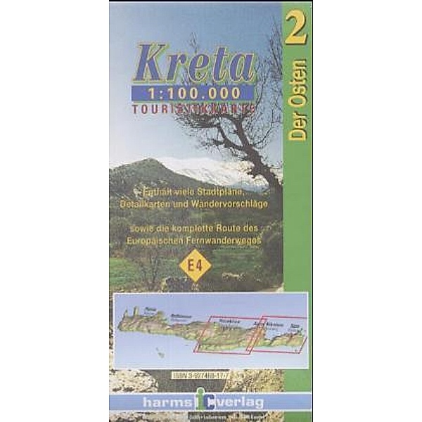 Kreta Touristikkarten Westen und Osten. 1:100.000 / Kreta (Osten), Harald Harms, Klaus P Lawall, Marcus Wirth