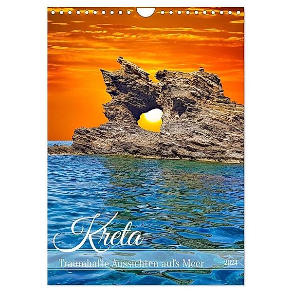 Kreta - Traumhafte Aussichten aufs Meer (Wandkalender 2024 DIN A4 hoch), CALVENDO Monatskalender, Claudia Kleemann