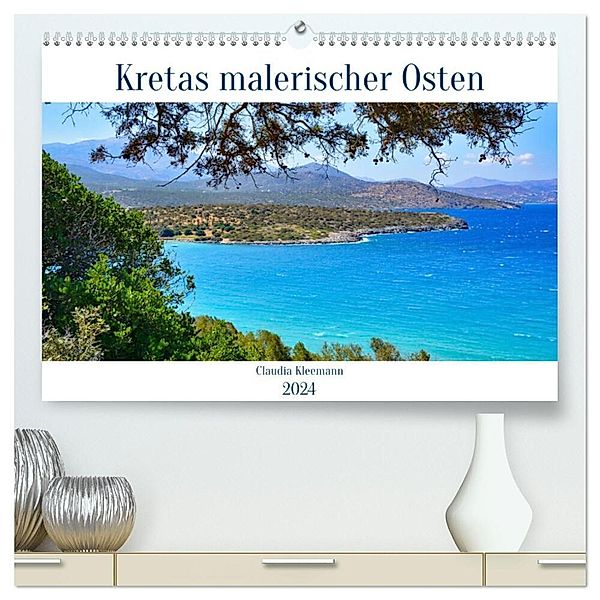 Kretas malerischer Osten (hochwertiger Premium Wandkalender 2024 DIN A2 quer), Kunstdruck in Hochglanz, Claudia Kleemann