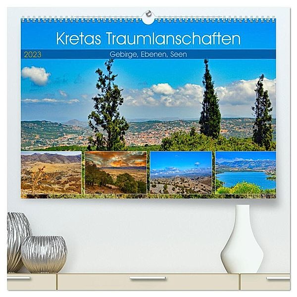 Kretas Traumlandschaften (hochwertiger Premium Wandkalender 2025 DIN A2 quer), Kunstdruck in Hochglanz, Calvendo, Claudia Kleemann