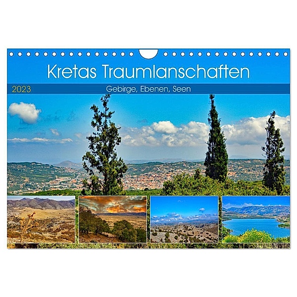 Kretas Traumlandschaften (Wandkalender 2024 DIN A4 quer), CALVENDO Monatskalender, Claudia Kleemann