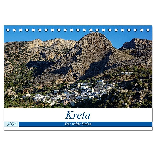 Kretas wilder Süden (Tischkalender 2024 DIN A5 quer), CALVENDO Monatskalender, Reinhard Krohne