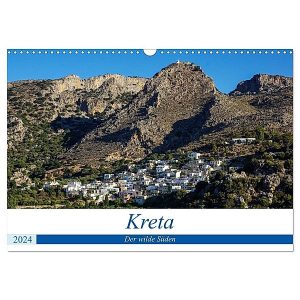 Kretas wilder Süden (Wandkalender 2024 DIN A3 quer), CALVENDO Monatskalender, Reinhard Krohne