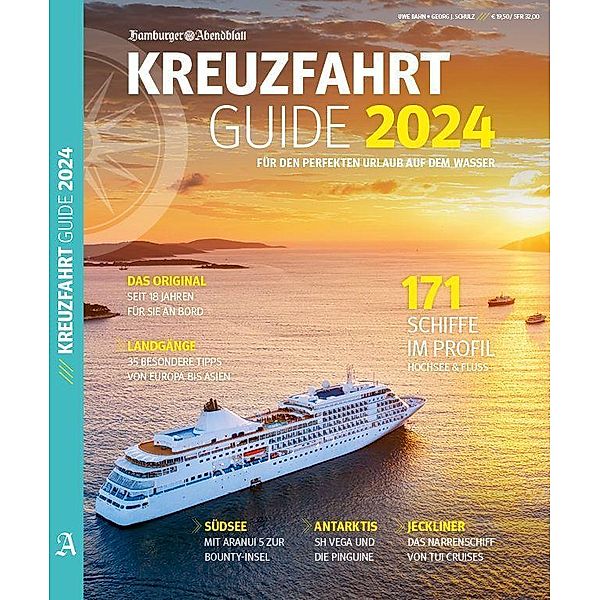 Kreuzfahrt Guide 2024, Hamburger Abendblatt, Georg J. Schulz, Uwe Bahn