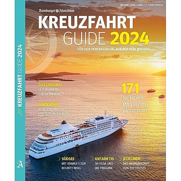 Kreuzfahrt Guide 2024, Hamburger Abendblatt, Georg J. Schulz, Uwe Bahn