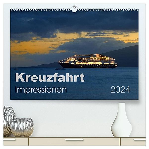 Kreuzfahrt Impressionen (hochwertiger Premium Wandkalender 2024 DIN A2 quer), Kunstdruck in Hochglanz, Uwe Bade
