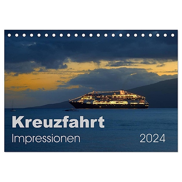 Kreuzfahrt Impressionen (Tischkalender 2024 DIN A5 quer), CALVENDO Monatskalender, Uwe Bade