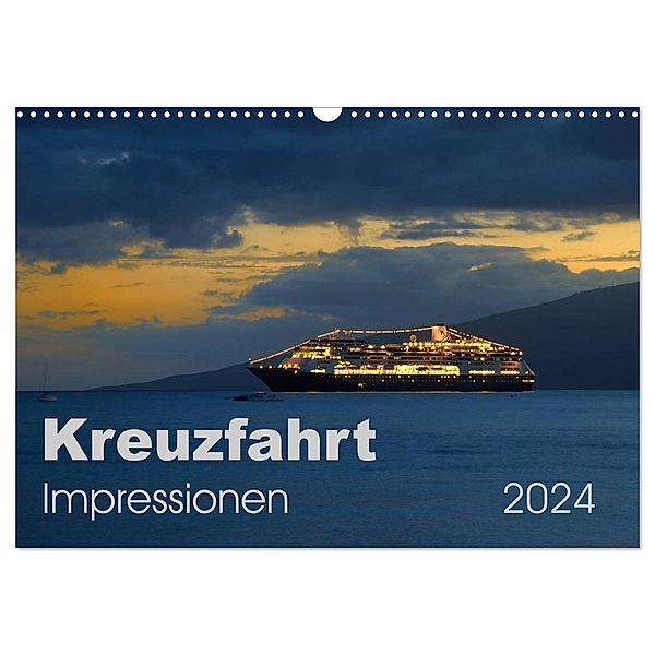 Kreuzfahrt Impressionen (Wandkalender 2024 DIN A3 quer), CALVENDO Monatskalender, Uwe Bade
