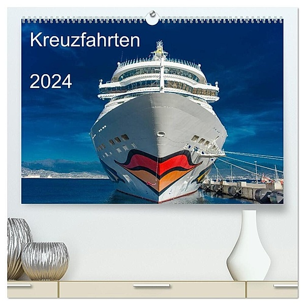 Kreuzfahrten 2024 (hochwertiger Premium Wandkalender 2024 DIN A2 quer), Kunstdruck in Hochglanz, strandmann@online.de
