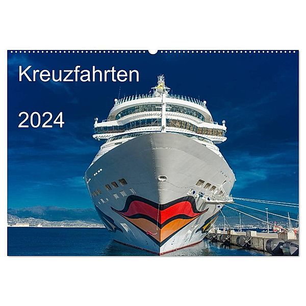 Kreuzfahrten 2024 (Wandkalender 2024 DIN A2 quer), CALVENDO Monatskalender, strandmann@online.de