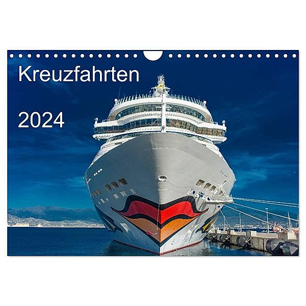 Kreuzfahrten 2024 (Wandkalender 2024 DIN A4 quer), CALVENDO Monatskalender, strandmann@online.de
