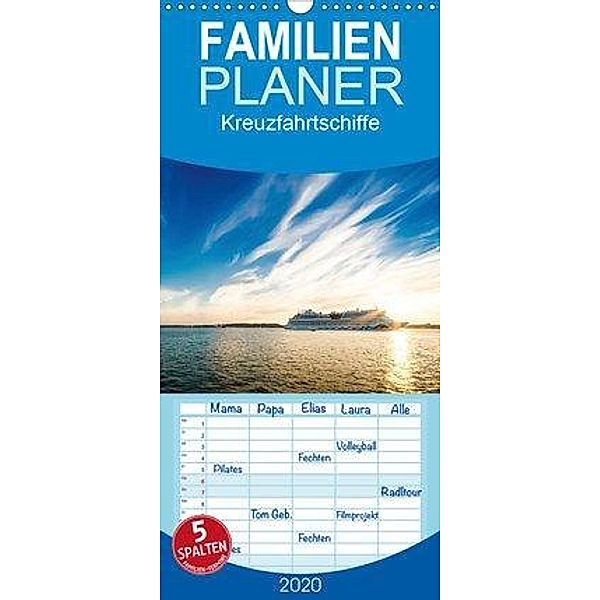 Kreuzfahrtschiffe - Familienplaner hoch (Wandkalender 2020 , 21 cm x 45 cm, hoch), Micha Tuschy