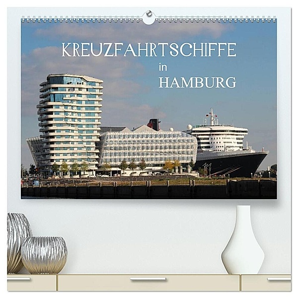 Kreuzfahrtschiffe in Hamburg (hochwertiger Premium Wandkalender 2024 DIN A2 quer), Kunstdruck in Hochglanz, Matthias Brix - Studio Brix