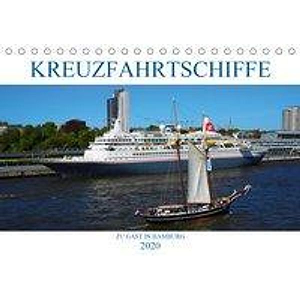 Kreuzfahrtschiffe zu Gast in Hamburg (Tischkalender 2020 DIN A5 quer), Christoph Stempel