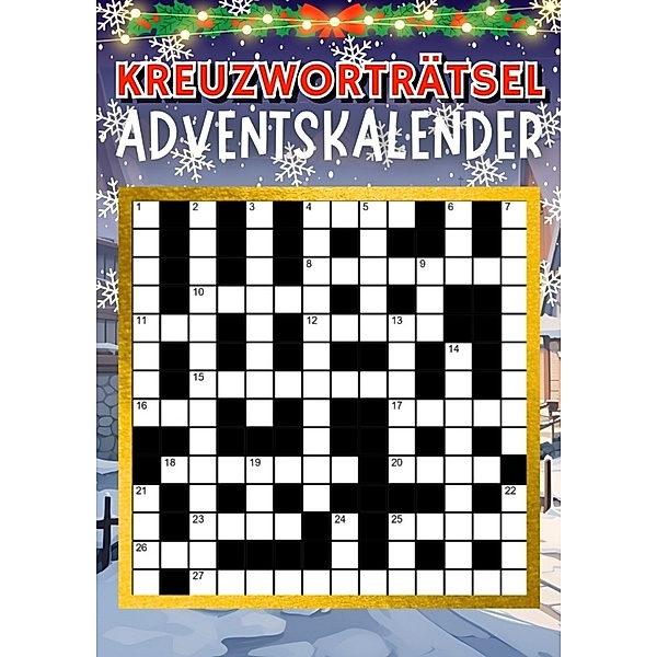 Kreuzworträtsel Adventskalender | Weihnachtsgeschenk, Isamrätsel Verlag