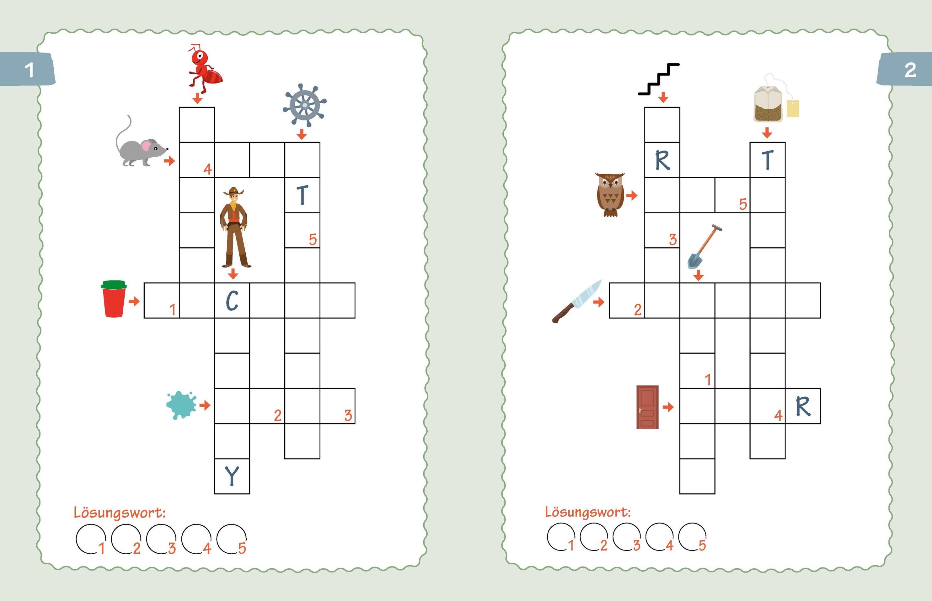 Kreuzworträtsel für Lese-Anfänger. Bunter Rätselspass für Kinder ab 6  Jahren | Weltbild.ch