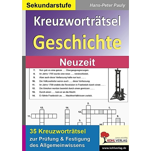 Kreuzworträtsel Geschichte  /  Neuzeit, Hans-Peter Pauly