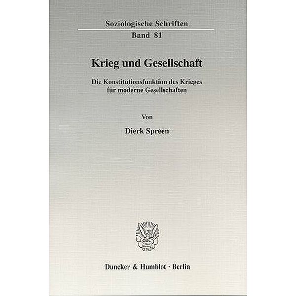 Krieg und Gesellschaft., Dierk Spreen