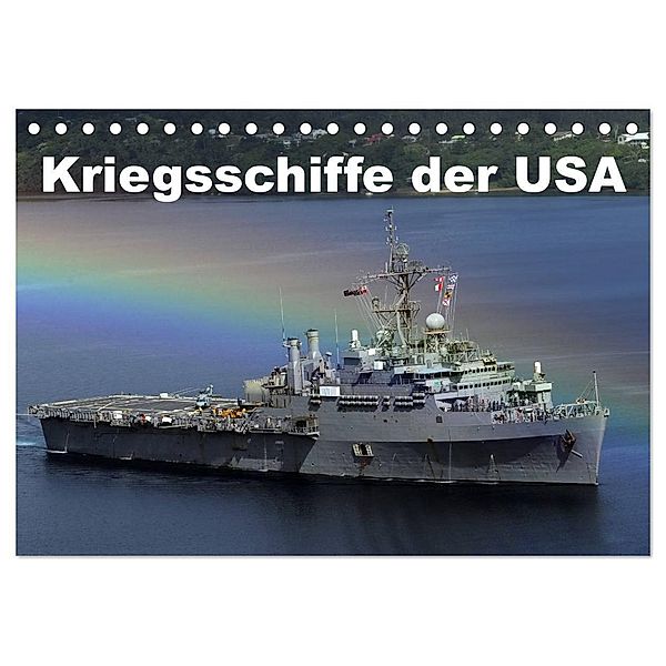 Kriegsschiffe der USA (Tischkalender 2024 DIN A5 quer), CALVENDO Monatskalender, Elisabeth Stanzer