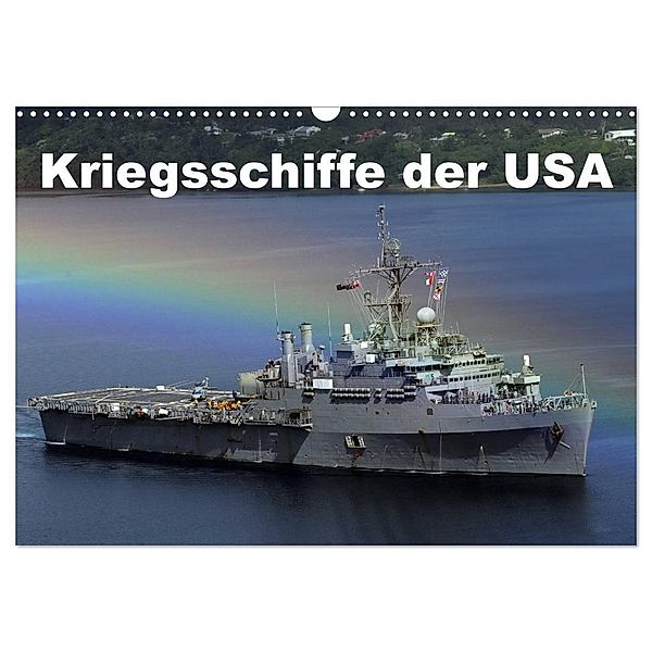 Kriegsschiffe der USA (Wandkalender 2024 DIN A3 quer), CALVENDO Monatskalender, Elisabeth Stanzer