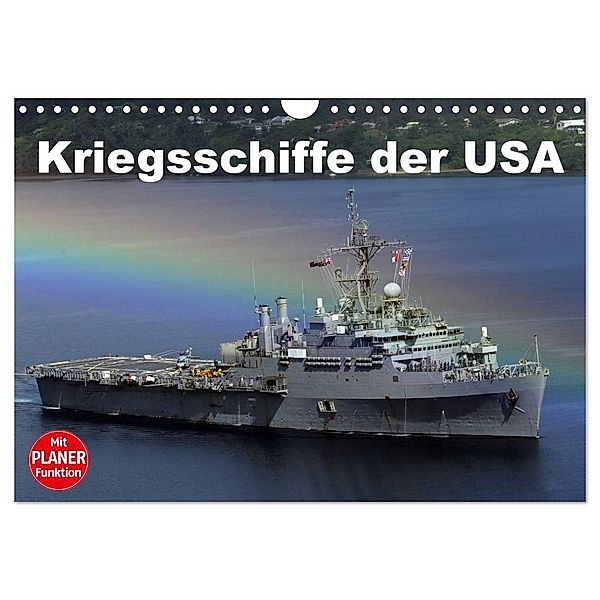 Kriegsschiffe der USA (Wandkalender 2024 DIN A4 quer), CALVENDO Monatskalender, Elisabeth Stanzer