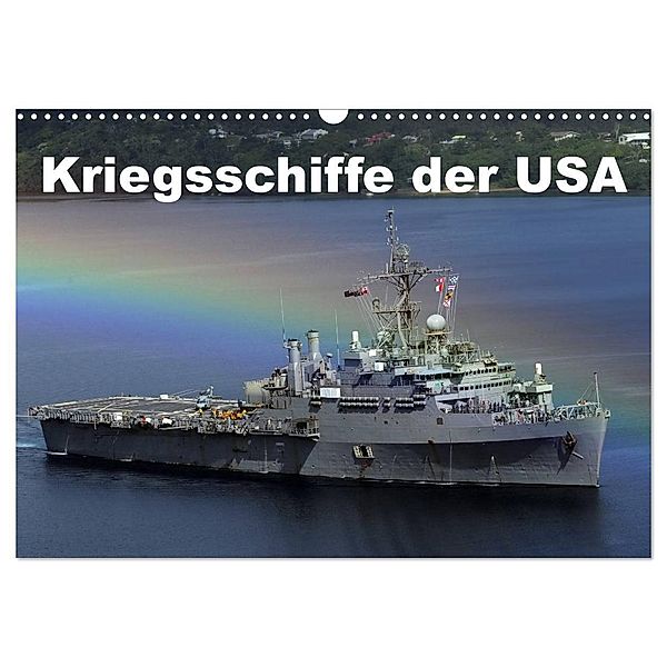 Kriegsschiffe der USA (Wandkalender 2025 DIN A3 quer), CALVENDO Monatskalender, Calvendo, Elisabeth Stanzer