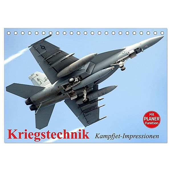 Kriegstechnik. Kampfjet-Impressionen (Tischkalender 2024 DIN A5 quer), CALVENDO Monatskalender, Elisabeth Stanzer