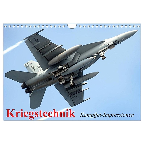 Kriegstechnik. Kampfjet-Impressionen (Wandkalender 2024 DIN A4 quer), CALVENDO Monatskalender, Elisabeth Stanzer