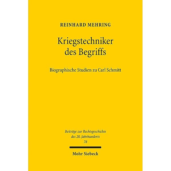 Kriegstechniker des Begriffs, Reinhard Mehring