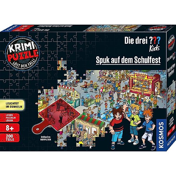 KOSMOS Krimi-Puzzle: Die drei ??? Kids - Spuk auf dem Schulfest 200-teilig