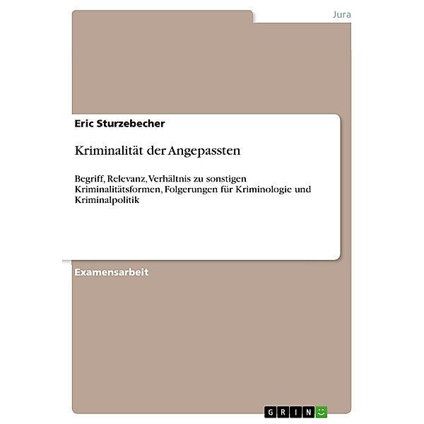 Kriminalität der Angepassten, Eric Sturzebecher