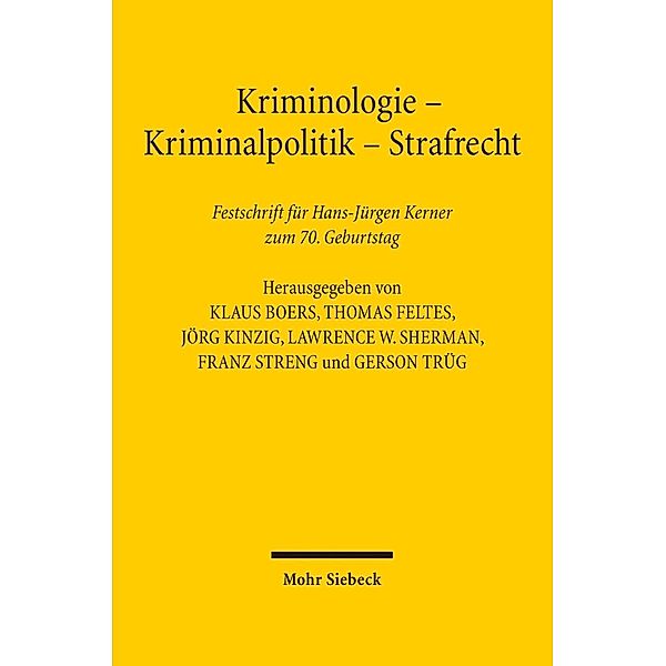 Kriminologie - Kriminalpolitik - Strafrecht