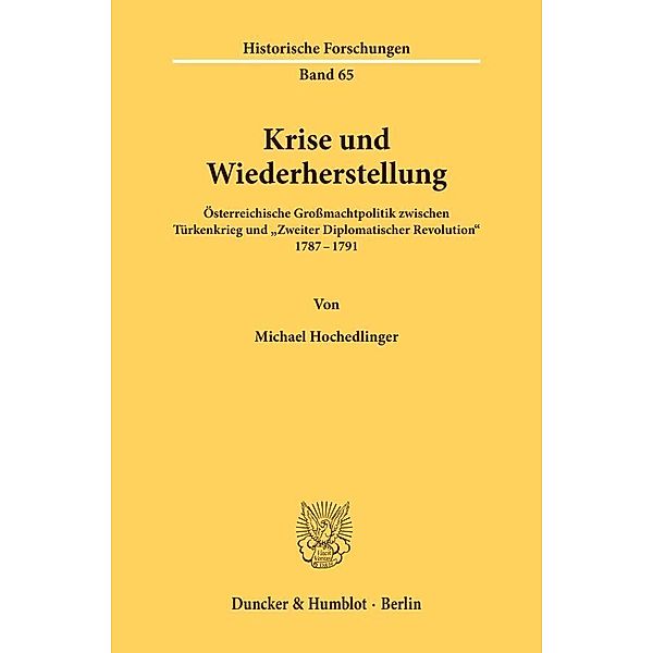 Krise und Wiederherstellung., Michael Hochedlinger