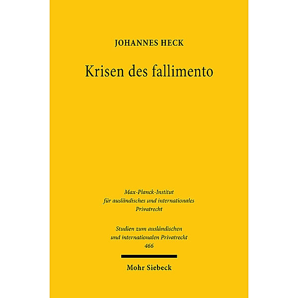 Krisen des fallimento, Johannes Heck