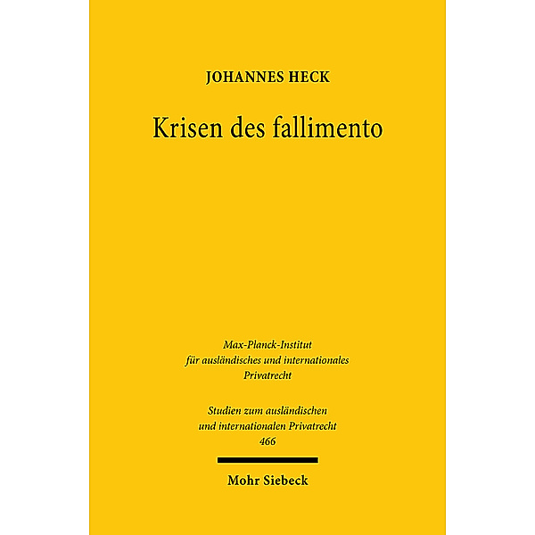 Krisen des fallimento, Johannes Heck
