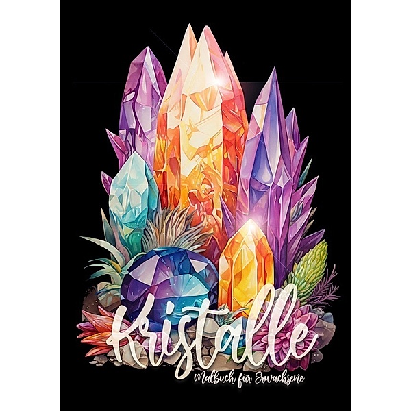 Kristalle Malbuch für Erwachsene, Monsoon Publishing, Musterstück Grafik