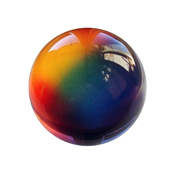 Kristallglaskugel AUFSTIEG in die 5. Dimension, Regenbogen