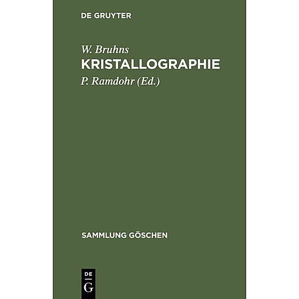 Kristallographie, W. Bruhns