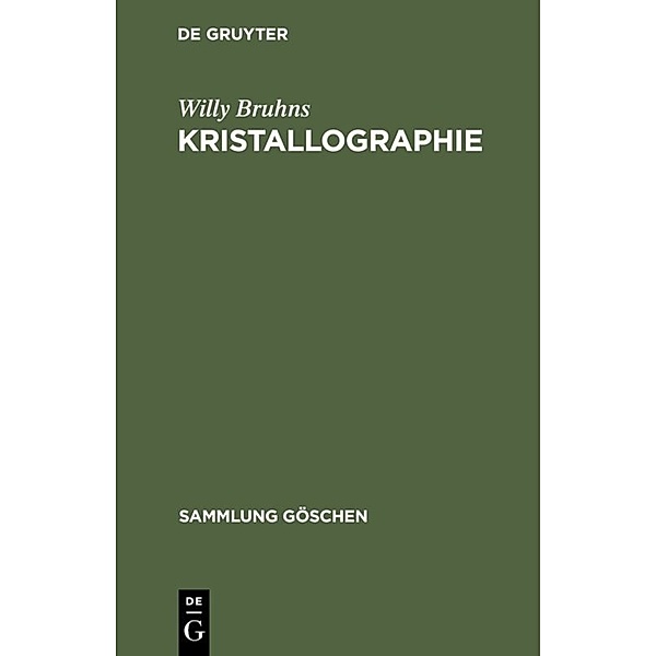 Kristallographie, Willy Bruhns