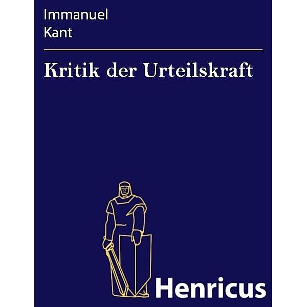 Kritik der Urteilskraft, Immanuel Kant