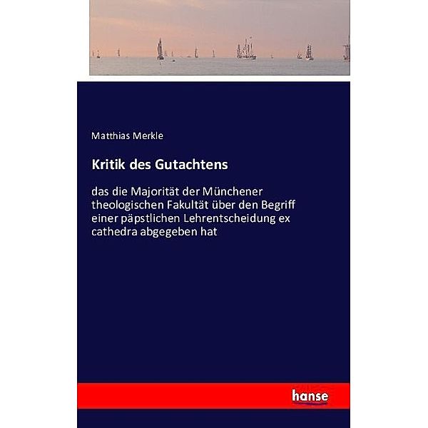 Kritik des Gutachtens, Matthias Merkle