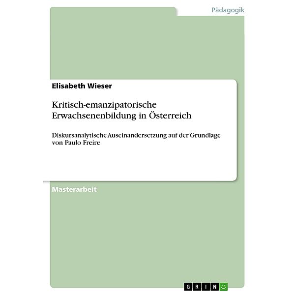 Kritisch-emanzipatorische Erwachsenenbildung in Österreich, Elisabeth Wieser