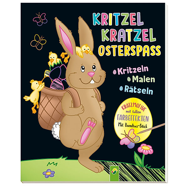 Kritzel-Kratzel-Osterspaß. Kratzbuch für Kinder ab 5 Jahren