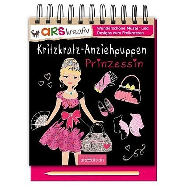 Kritzkratz-Anziehpuppen Prinzessin