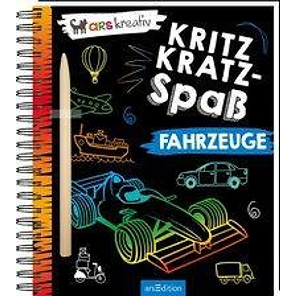 Kritzkratz-Spass Fahrzeuge, m. Stift