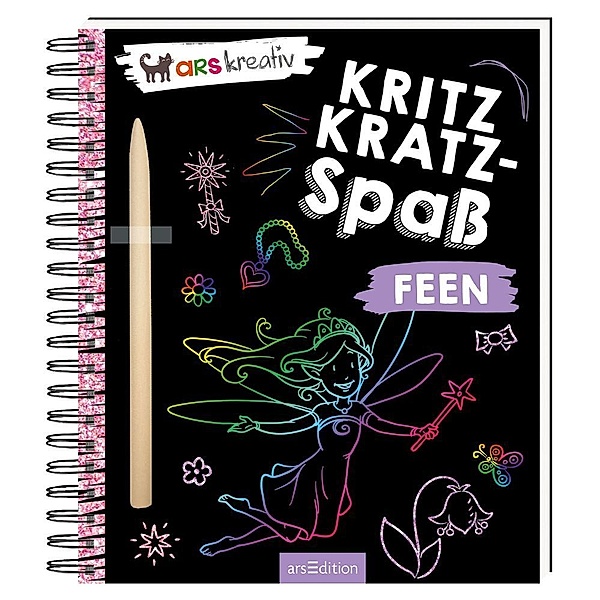 Kritzkratz-Spass Feen, m. Stift
