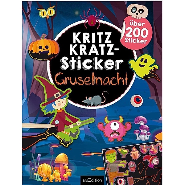 Kritzkratz-Sticker - Gruselnacht