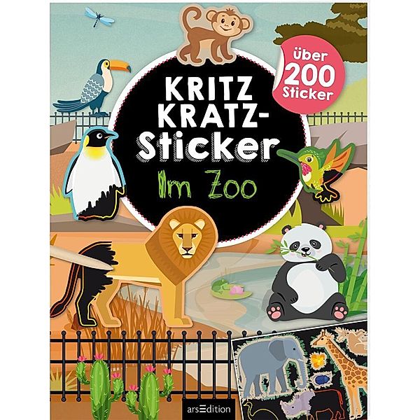 Kritzkratz-Sticker Im Zoo